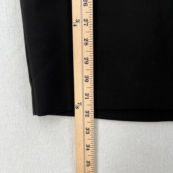 LIKELY Manhattan Mini Sheath Dress Womens 0 Black Crew Neck Short Sleeve Stretch - Picture 16 of 16